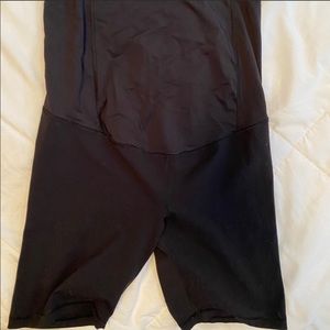 Maternity black biker shorts